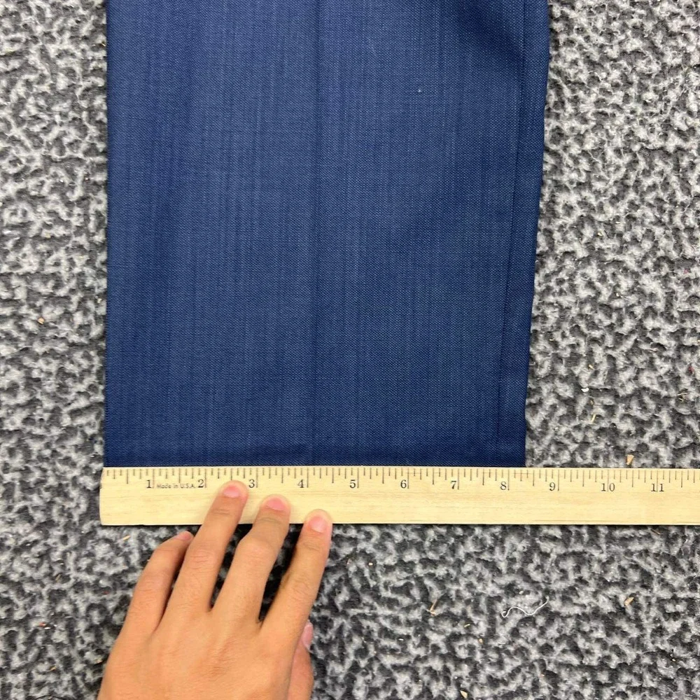 Lauren Ralph Lauren Dress Pants Men 38x30 Blue Slacks Pockets Wool Blend